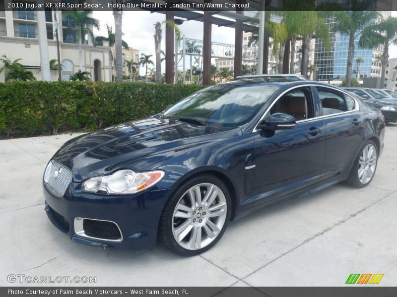 Indigo Blue Metallic / London Tan/Warm Charcoal 2010 Jaguar XF XFR Sport Sedan