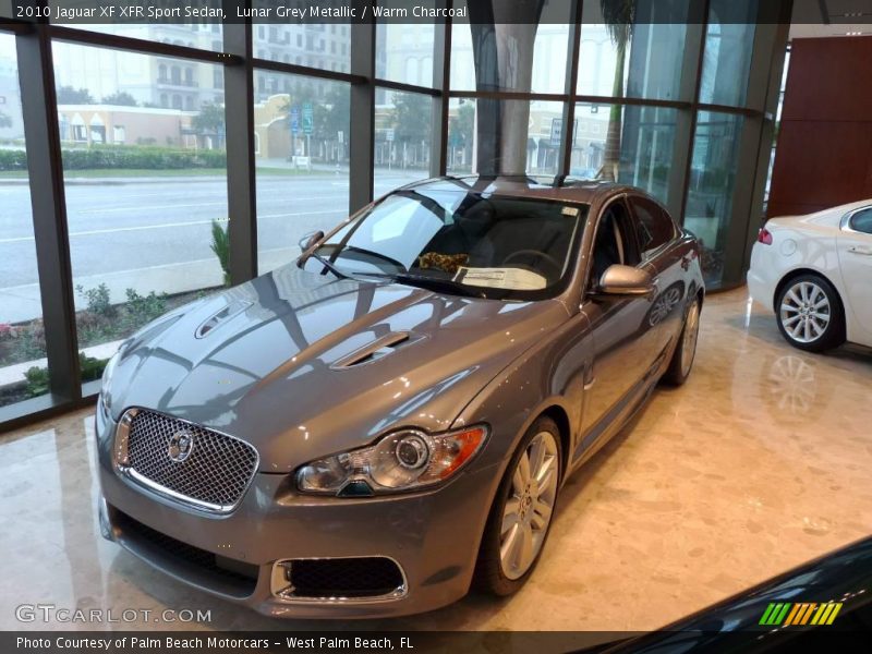 Lunar Grey Metallic / Warm Charcoal 2010 Jaguar XF XFR Sport Sedan