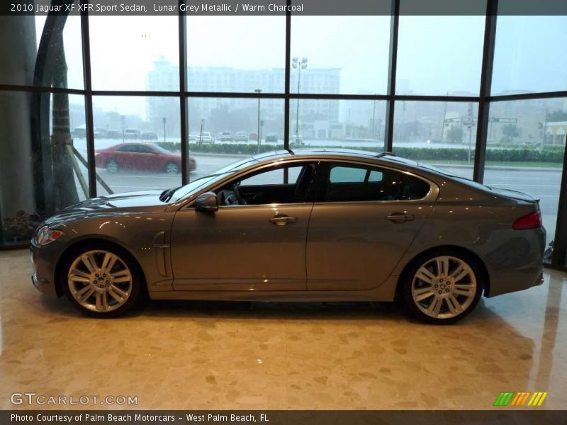 Lunar Grey Metallic / Warm Charcoal 2010 Jaguar XF XFR Sport Sedan