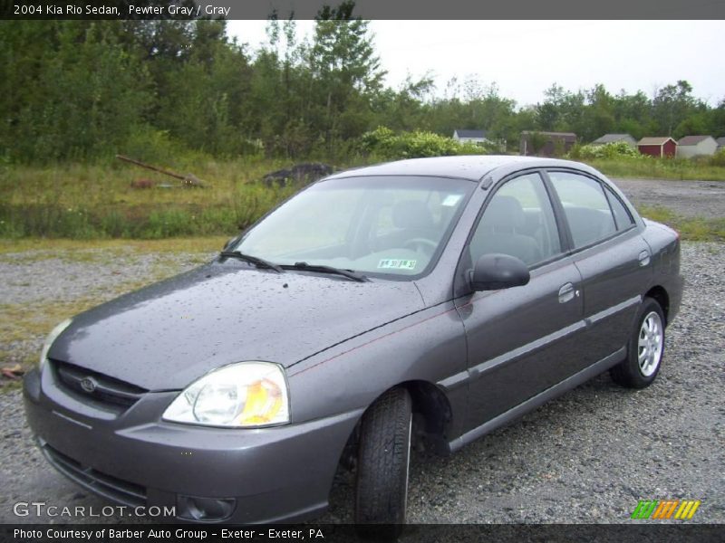 Pewter Gray / Gray 2004 Kia Rio Sedan