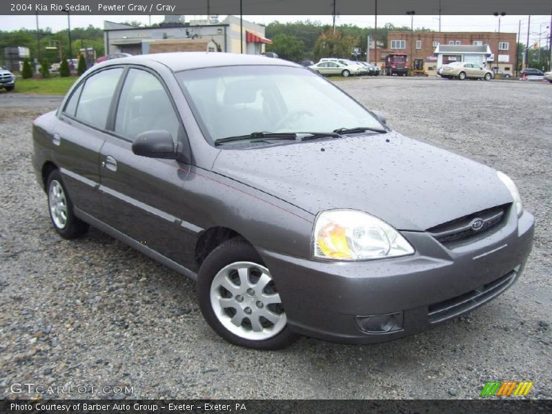 Pewter Gray / Gray 2004 Kia Rio Sedan