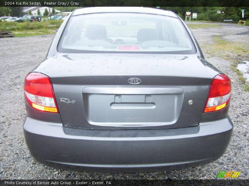 Pewter Gray / Gray 2004 Kia Rio Sedan