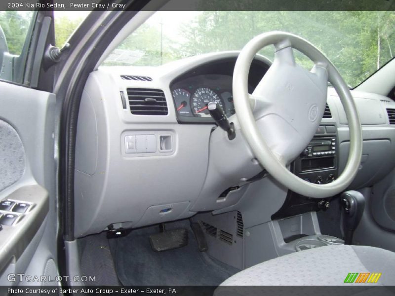 Pewter Gray / Gray 2004 Kia Rio Sedan