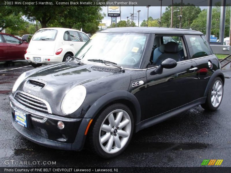Cosmos Black Metallic / Lapis Blue/Panther Black 2003 Mini Cooper S Hardtop