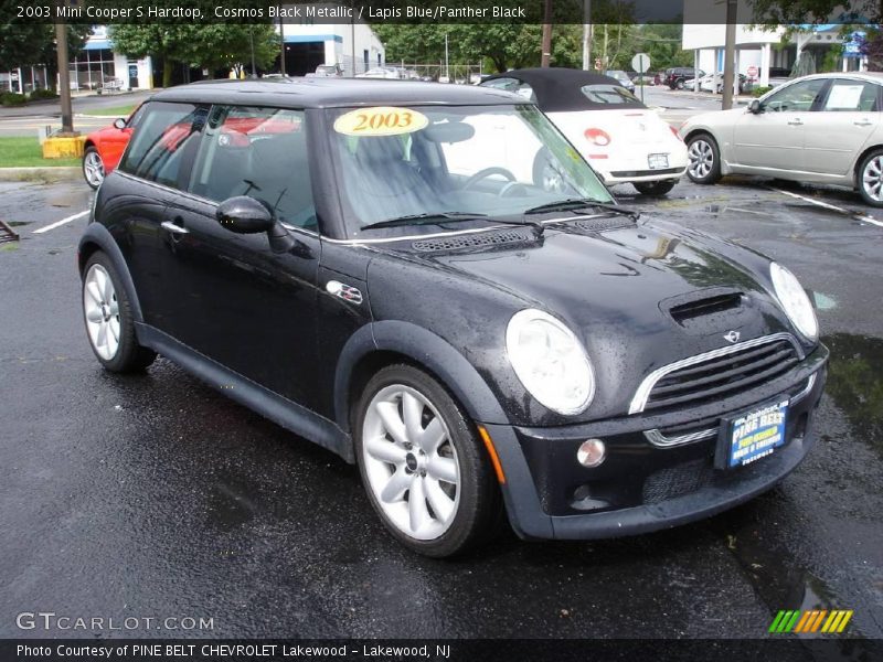 Cosmos Black Metallic / Lapis Blue/Panther Black 2003 Mini Cooper S Hardtop