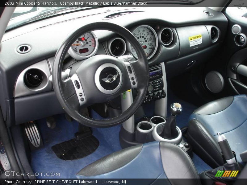 Cosmos Black Metallic / Lapis Blue/Panther Black 2003 Mini Cooper S Hardtop