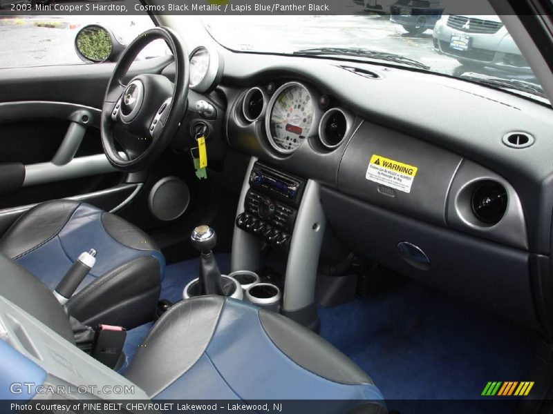 Cosmos Black Metallic / Lapis Blue/Panther Black 2003 Mini Cooper S Hardtop