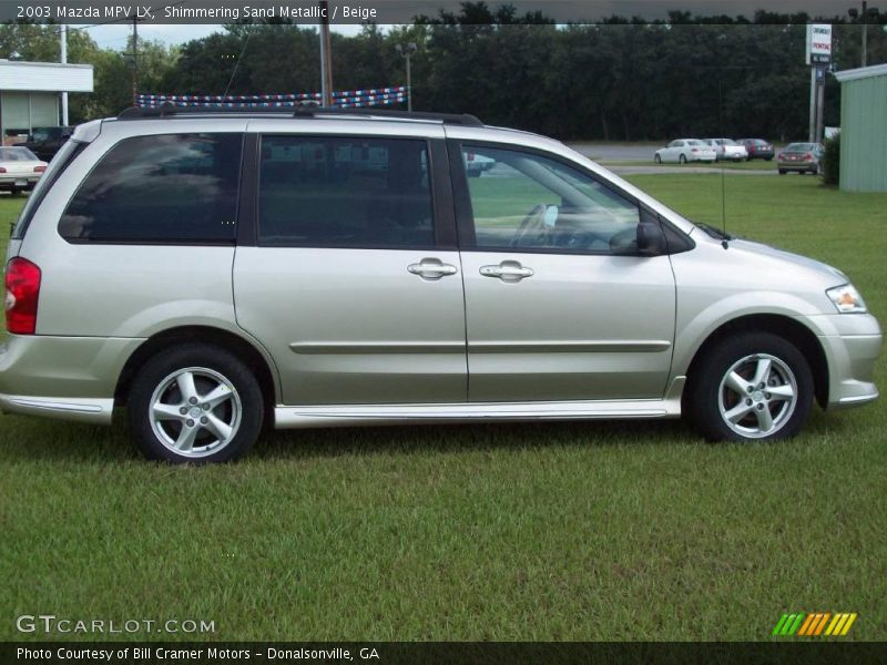 Shimmering Sand Metallic / Beige 2003 Mazda MPV LX