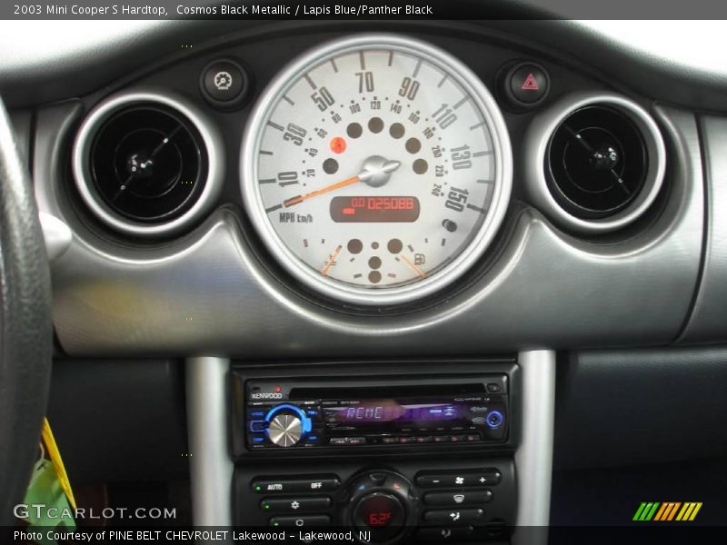 Cosmos Black Metallic / Lapis Blue/Panther Black 2003 Mini Cooper S Hardtop