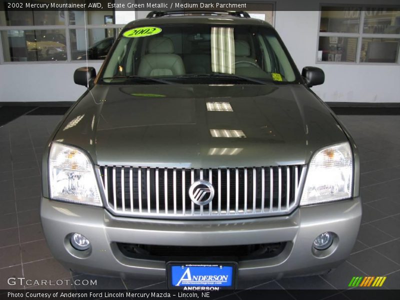 Estate Green Metallic / Medium Dark Parchment 2002 Mercury Mountaineer AWD