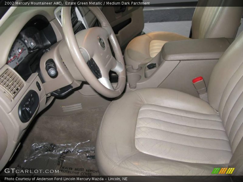 Estate Green Metallic / Medium Dark Parchment 2002 Mercury Mountaineer AWD