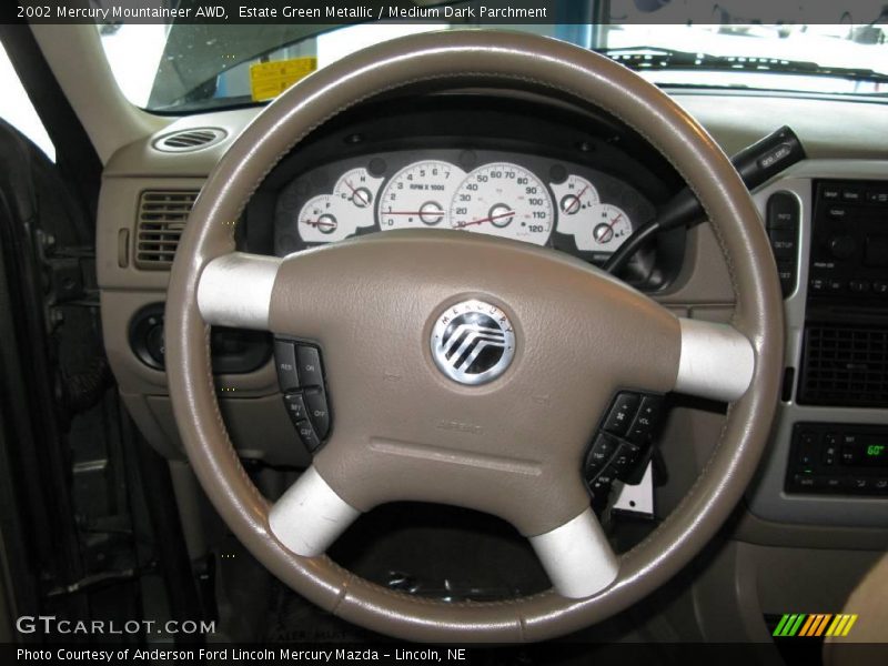 Estate Green Metallic / Medium Dark Parchment 2002 Mercury Mountaineer AWD