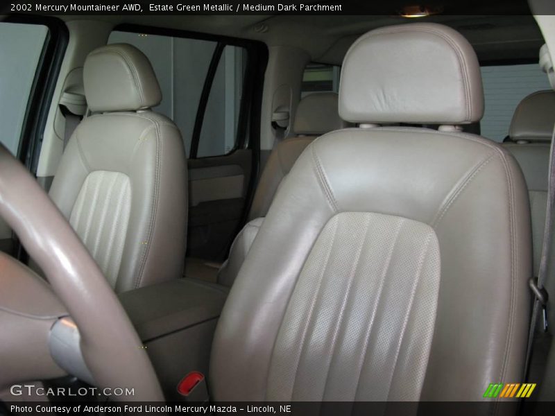 Estate Green Metallic / Medium Dark Parchment 2002 Mercury Mountaineer AWD