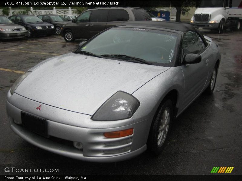 Sterling Silver Metallic / Black 2001 Mitsubishi Eclipse Spyder GS