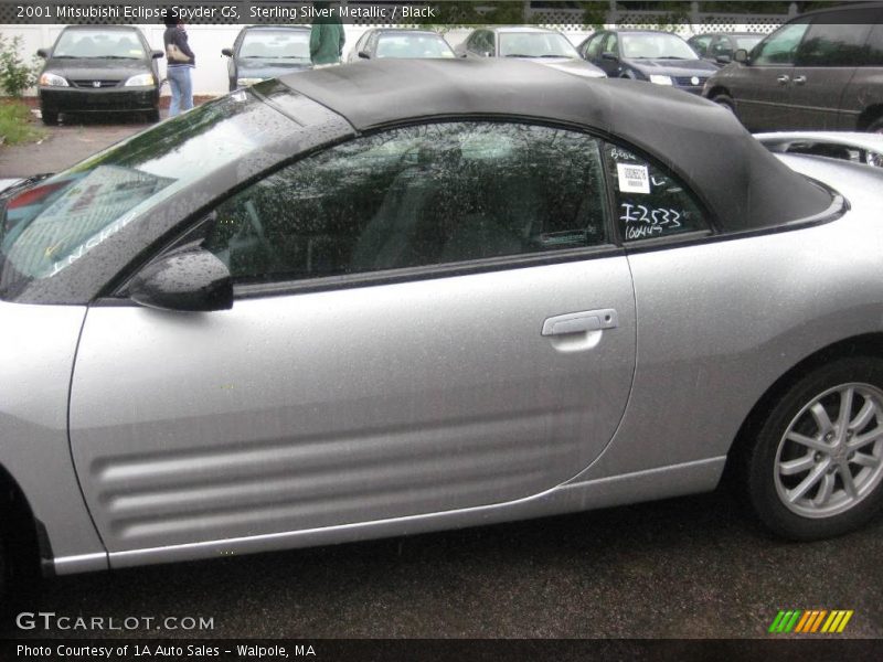 Sterling Silver Metallic / Black 2001 Mitsubishi Eclipse Spyder GS