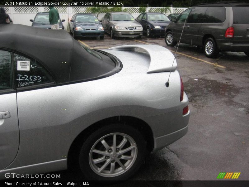 Sterling Silver Metallic / Black 2001 Mitsubishi Eclipse Spyder GS