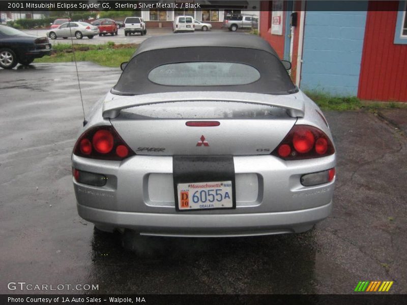 Sterling Silver Metallic / Black 2001 Mitsubishi Eclipse Spyder GS