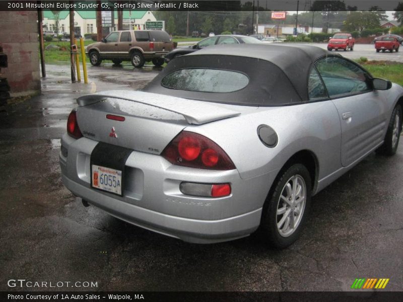 Sterling Silver Metallic / Black 2001 Mitsubishi Eclipse Spyder GS