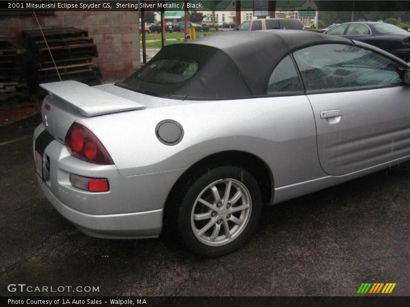 Sterling Silver Metallic / Black 2001 Mitsubishi Eclipse Spyder GS