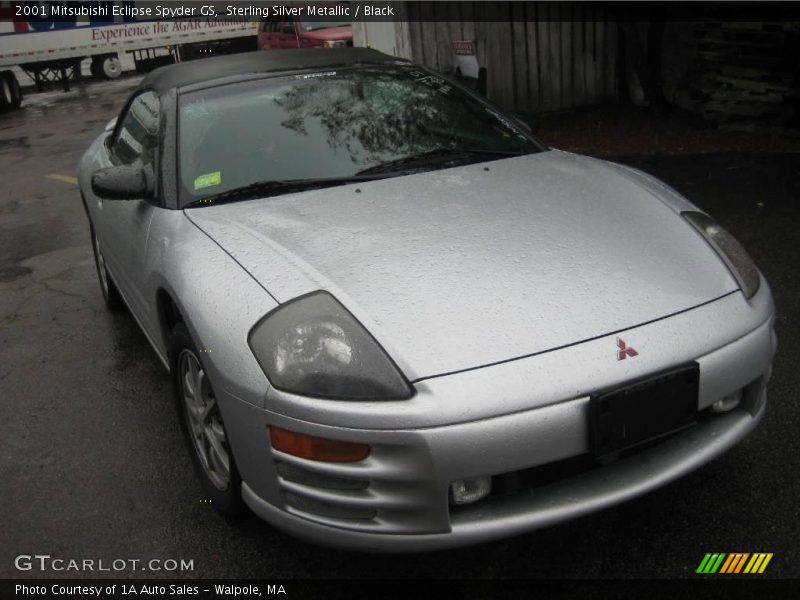 Sterling Silver Metallic / Black 2001 Mitsubishi Eclipse Spyder GS