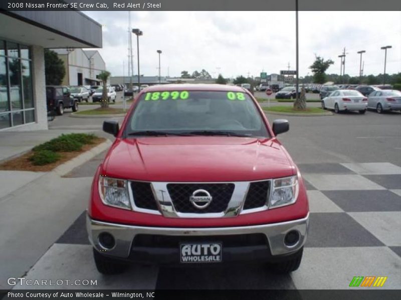 Red Alert / Steel 2008 Nissan Frontier SE Crew Cab
