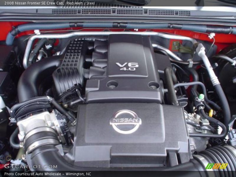 Red Alert / Steel 2008 Nissan Frontier SE Crew Cab