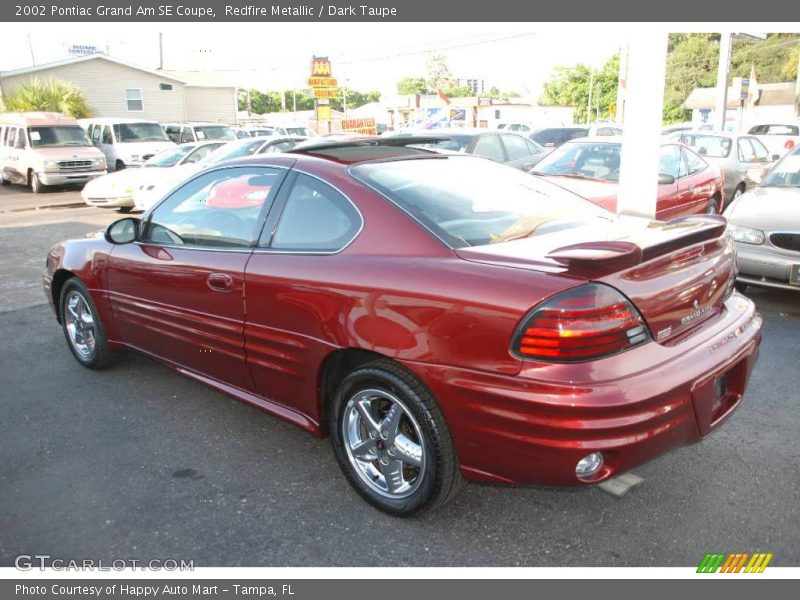 Redfire Metallic / Dark Taupe 2002 Pontiac Grand Am SE Coupe
