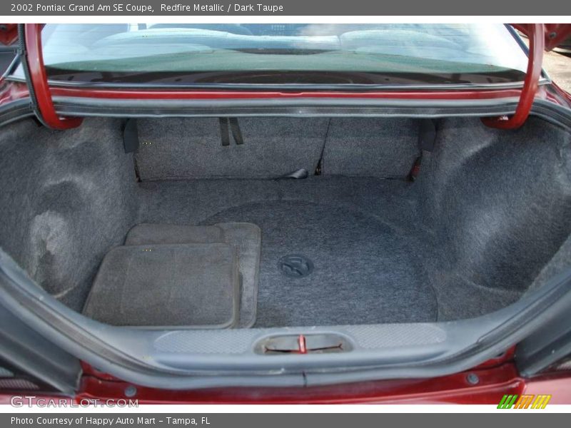 Redfire Metallic / Dark Taupe 2002 Pontiac Grand Am SE Coupe