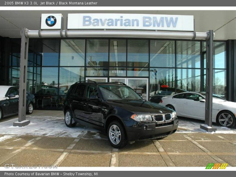 Jet Black / Black Montana Leather 2005 BMW X3 3.0i