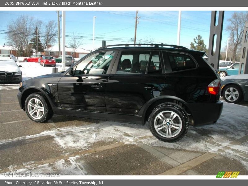 Jet Black / Black Montana Leather 2005 BMW X3 3.0i