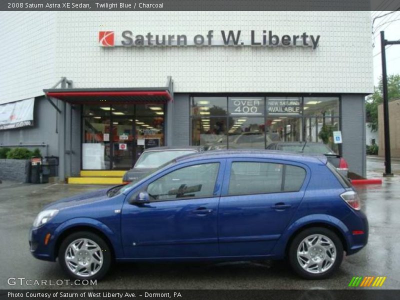 Twilight Blue / Charcoal 2008 Saturn Astra XE Sedan