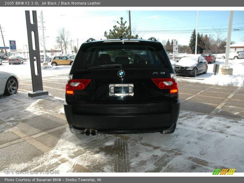Jet Black / Black Montana Leather 2005 BMW X3 3.0i