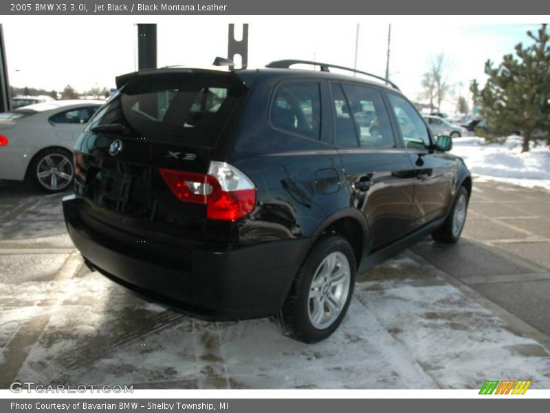 Jet Black / Black Montana Leather 2005 BMW X3 3.0i