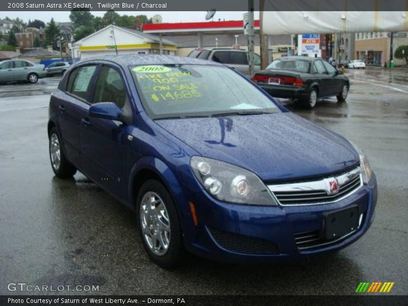 Twilight Blue / Charcoal 2008 Saturn Astra XE Sedan