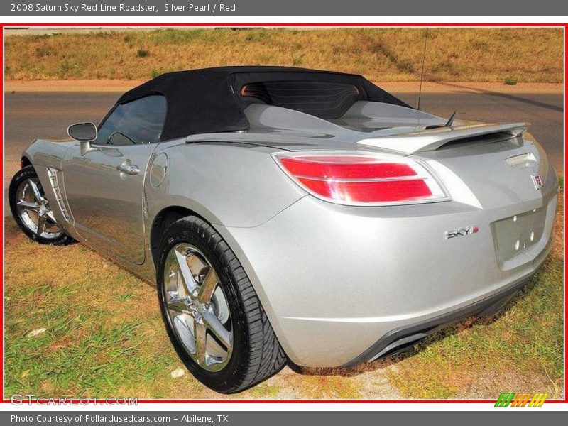Silver Pearl / Red 2008 Saturn Sky Red Line Roadster