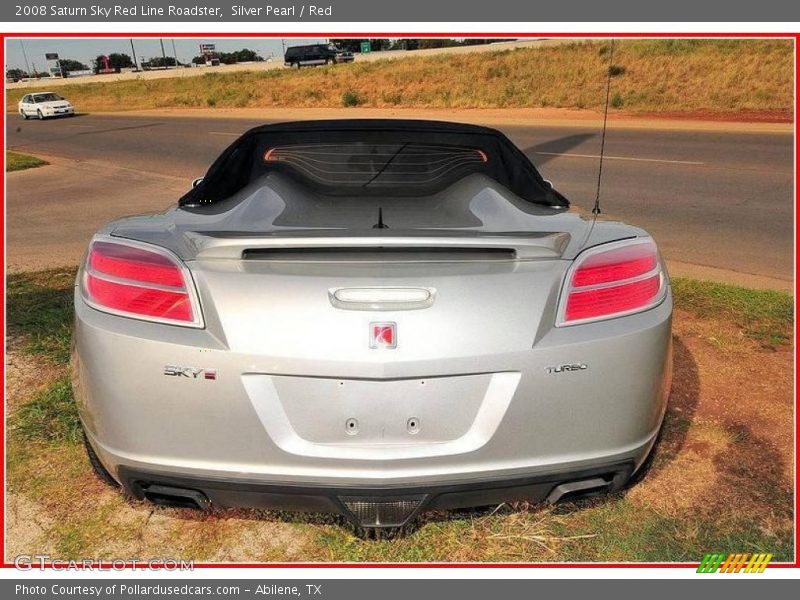 Silver Pearl / Red 2008 Saturn Sky Red Line Roadster