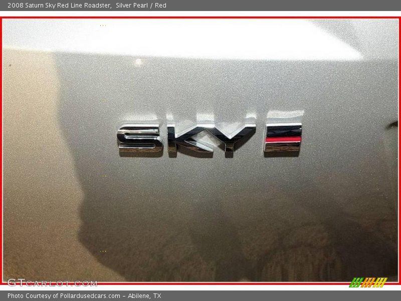 Silver Pearl / Red 2008 Saturn Sky Red Line Roadster
