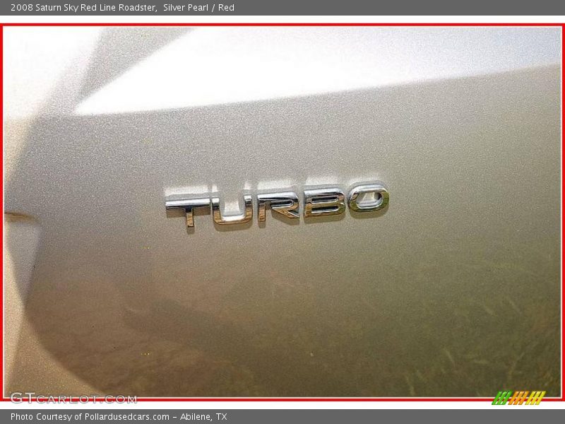 Silver Pearl / Red 2008 Saturn Sky Red Line Roadster