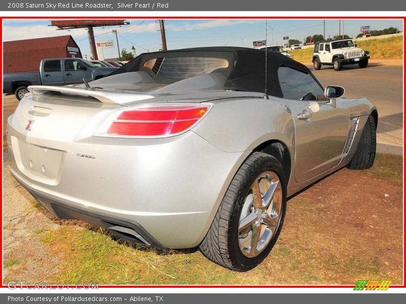 Silver Pearl / Red 2008 Saturn Sky Red Line Roadster