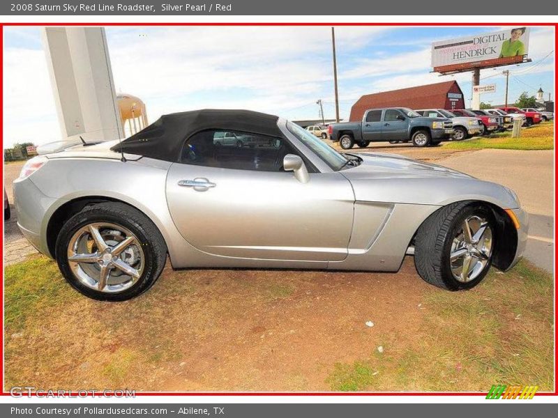 Silver Pearl / Red 2008 Saturn Sky Red Line Roadster