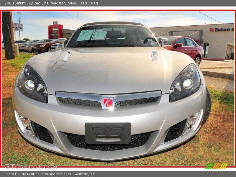 Silver Pearl / Red 2008 Saturn Sky Red Line Roadster