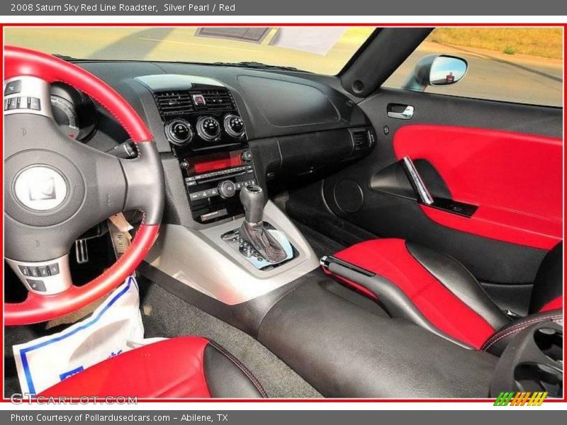 Silver Pearl / Red 2008 Saturn Sky Red Line Roadster