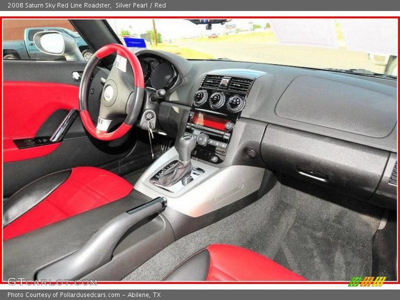 Silver Pearl / Red 2008 Saturn Sky Red Line Roadster