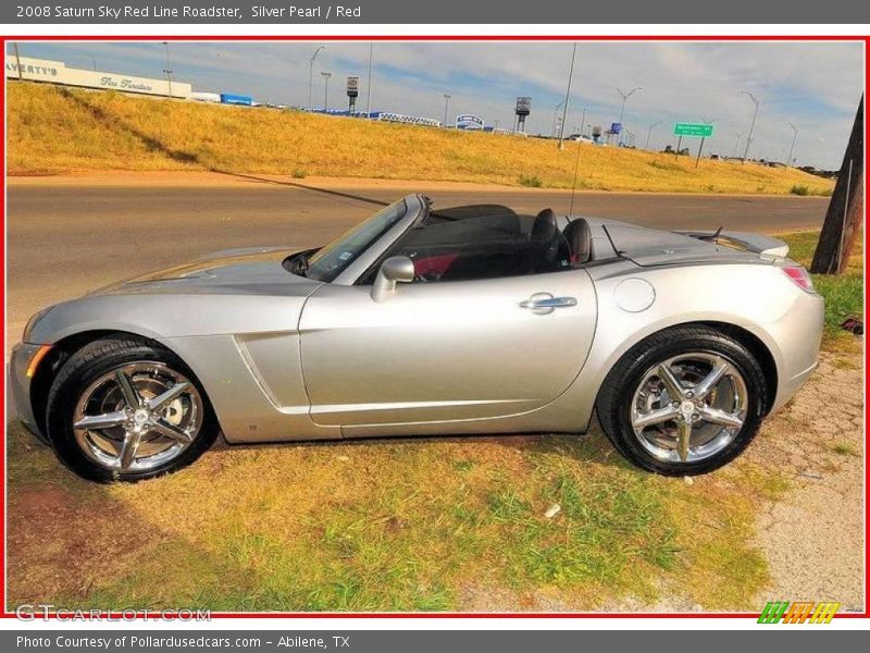 Silver Pearl / Red 2008 Saturn Sky Red Line Roadster