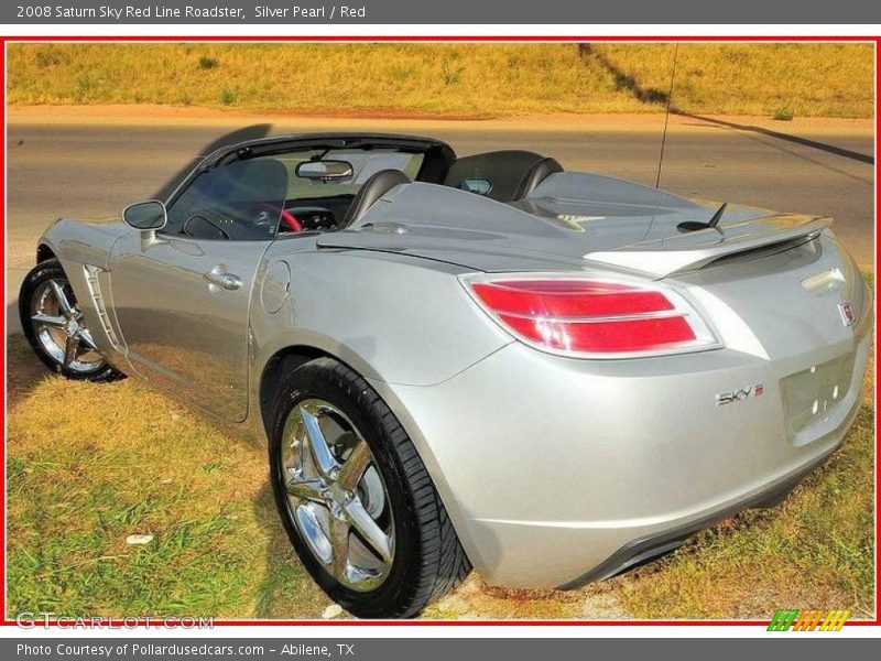 Silver Pearl / Red 2008 Saturn Sky Red Line Roadster