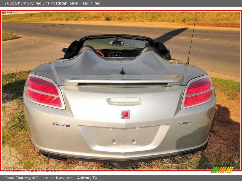 Silver Pearl / Red 2008 Saturn Sky Red Line Roadster