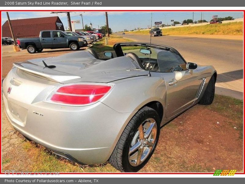 Silver Pearl / Red 2008 Saturn Sky Red Line Roadster