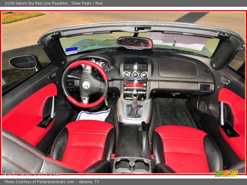Silver Pearl / Red 2008 Saturn Sky Red Line Roadster