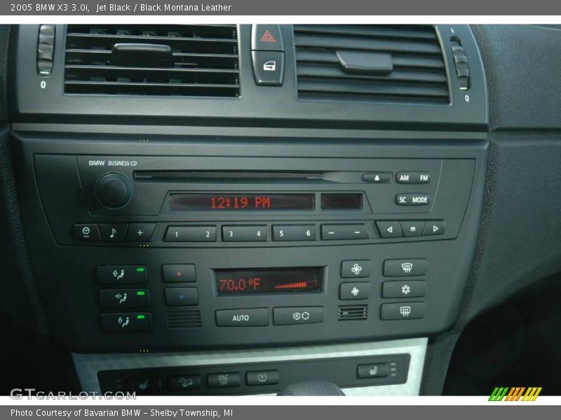 Jet Black / Black Montana Leather 2005 BMW X3 3.0i