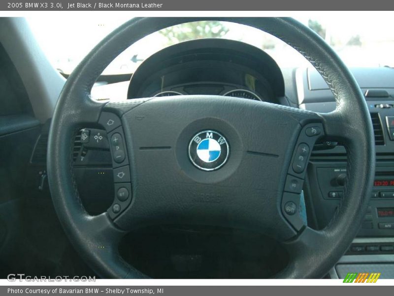 Jet Black / Black Montana Leather 2005 BMW X3 3.0i